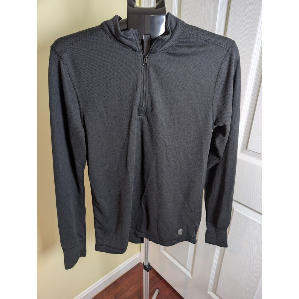Carhartt Force Extremes Pullover Mens Medium Black 1/4 Zip 37.5 Tech Base Layer